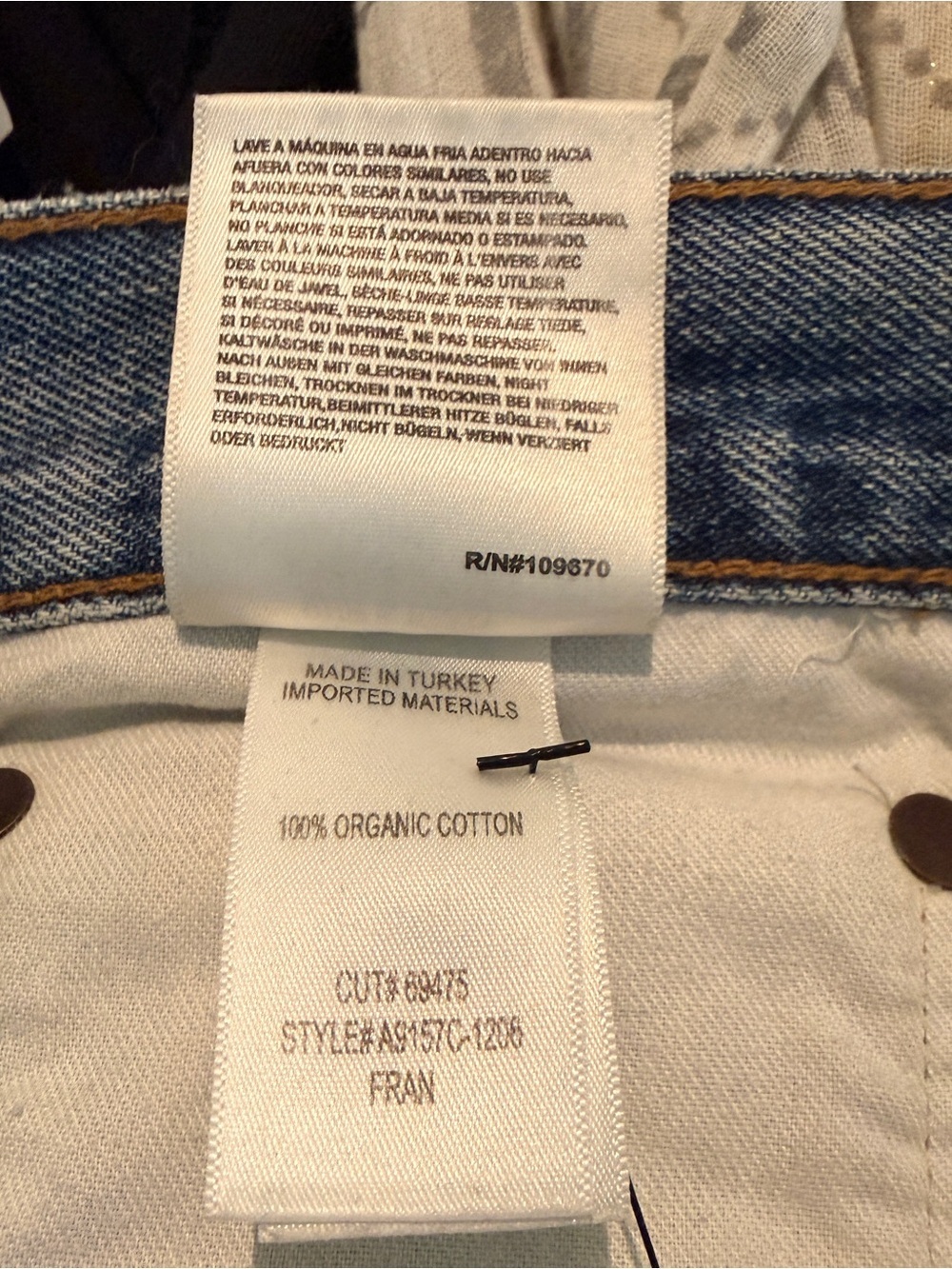 AGOLDE Fran Low Slung Straight Jeans Tag 30 Low Waist 36 - Picture 8 of 8